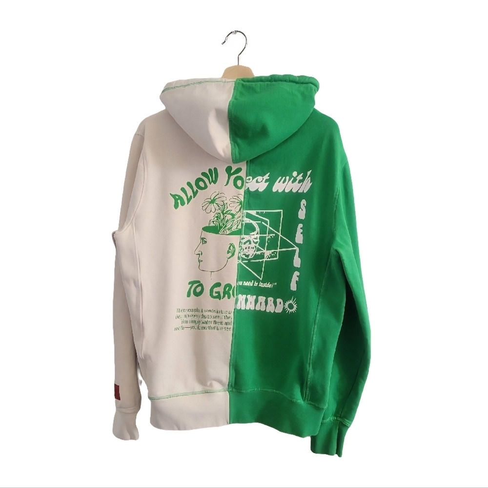 CHNGE Size M Organic Cotton Colorblock Zip Up Hoodie Unisex - Picture 2 of 13
